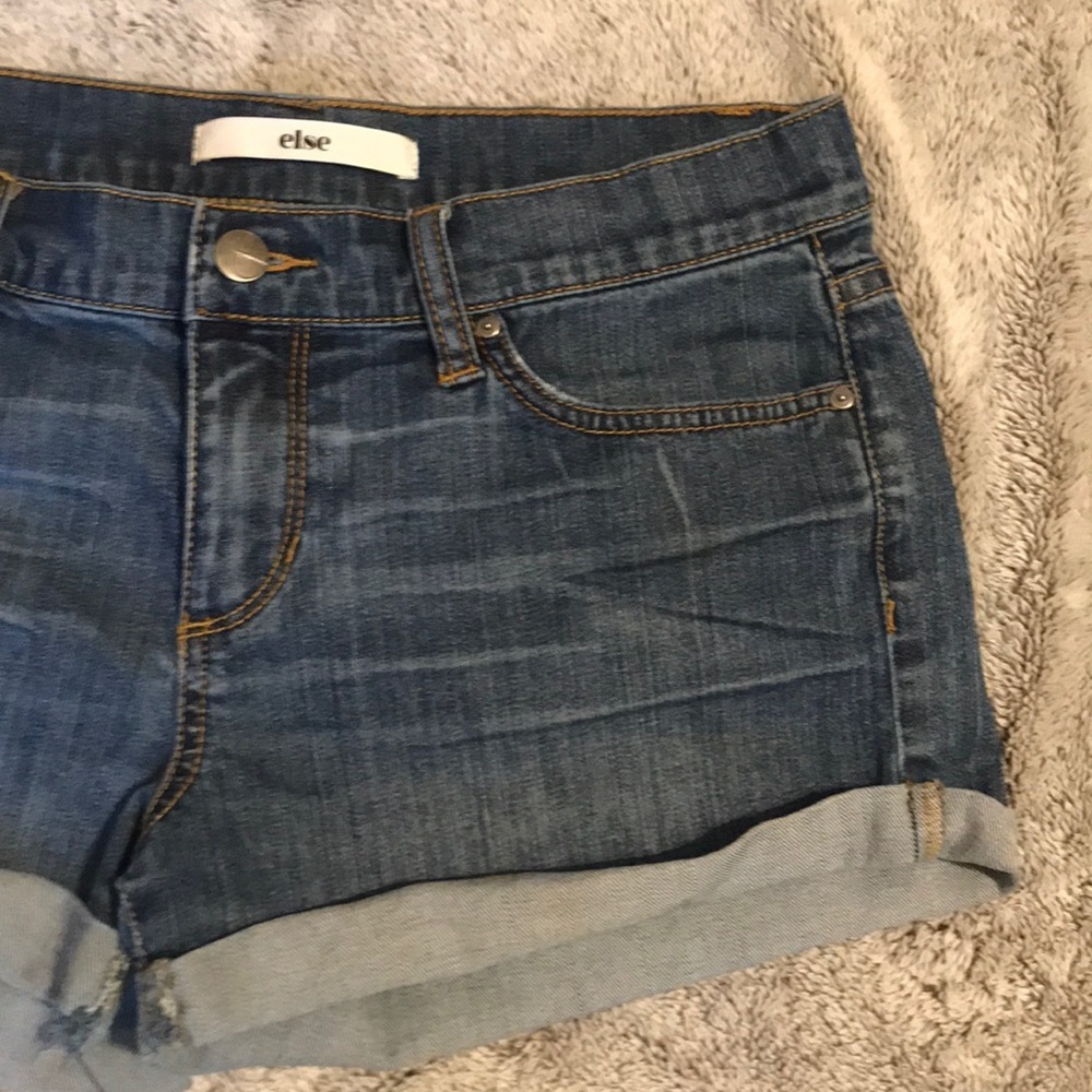 Else Mid Rise Denim Shorts Size 27 - Picture 3 of 7